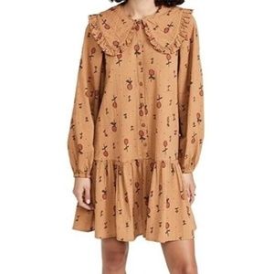 Stella Nova Dress Brown Sassi May Wild Cherry Print 38